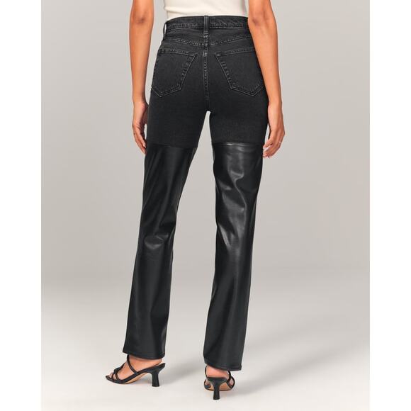 Abercrombie Women's 0 25 x 26 Jeans Ultra High Rise 90’s Straight Curve Love - Picture 2 of 14